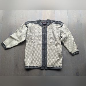 Gorgeous Norwool 100% Wool Norwegian Cardigan Sweater, Women's Size Small